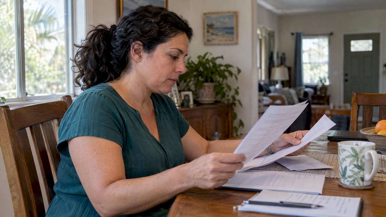 Resident checking an EOB against a provider bill